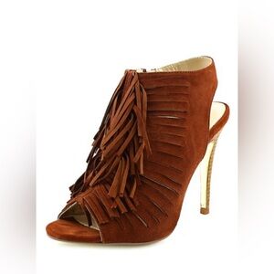 Kristin Cavallari for Chinese Laundry Suede Fringe Heels 5.5